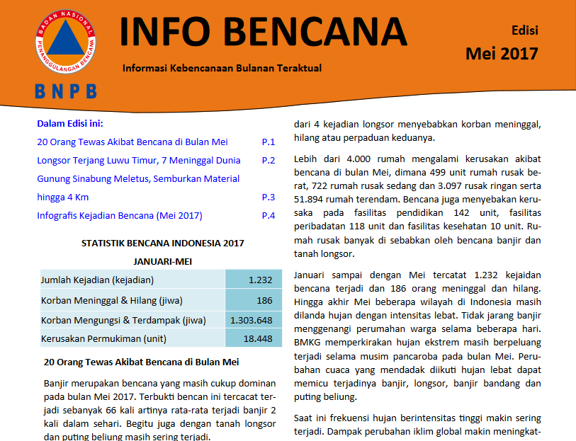 Info Bencana Mei 2017