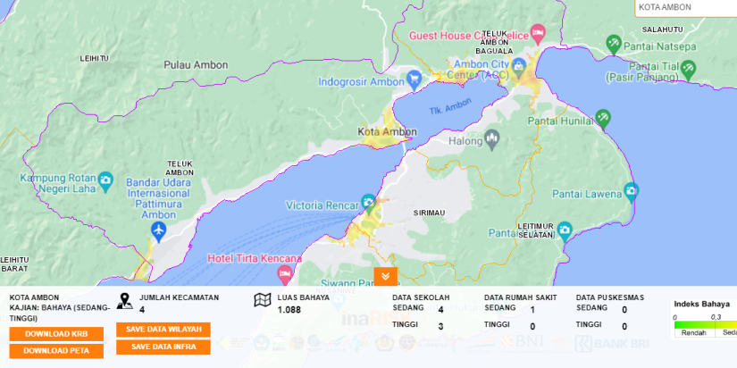 Waspadai Potensi Banjir Susulan Wilayah Kota Ambon