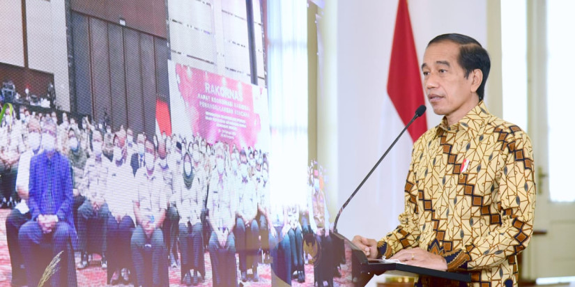 Presiden Jokowi Sampaikan Sejumlah Arahan pada Rakornas Penanggulangan Bencana