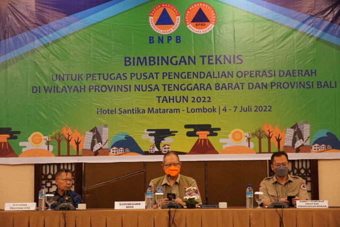 BNPB Selenggarakan Bimbingan Teknis Pusdalops Wilayah NTB dan Bali