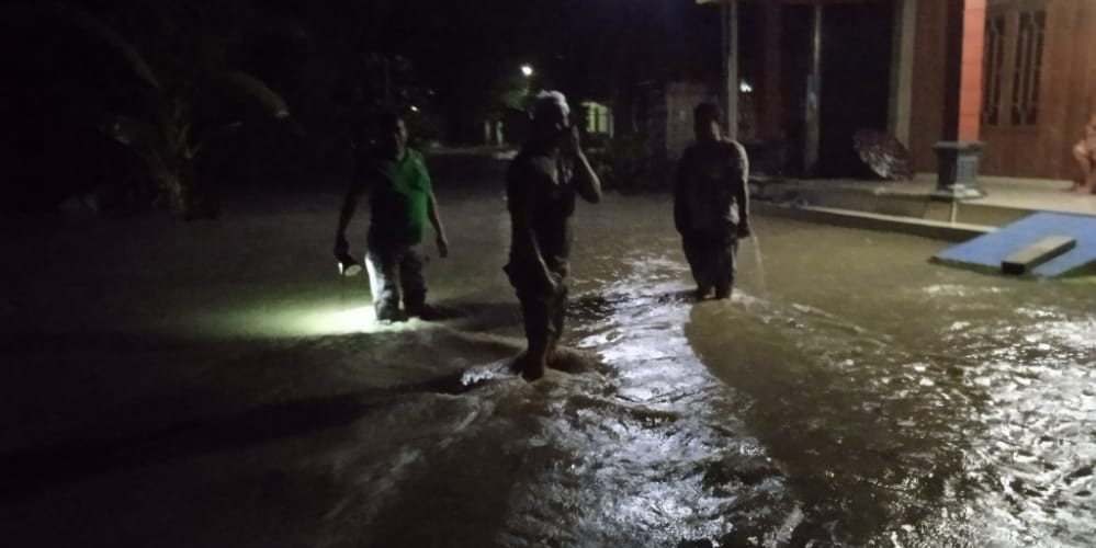 Banjir Kabupaten Bojonegoro Surut Menjelang Petang Tadi