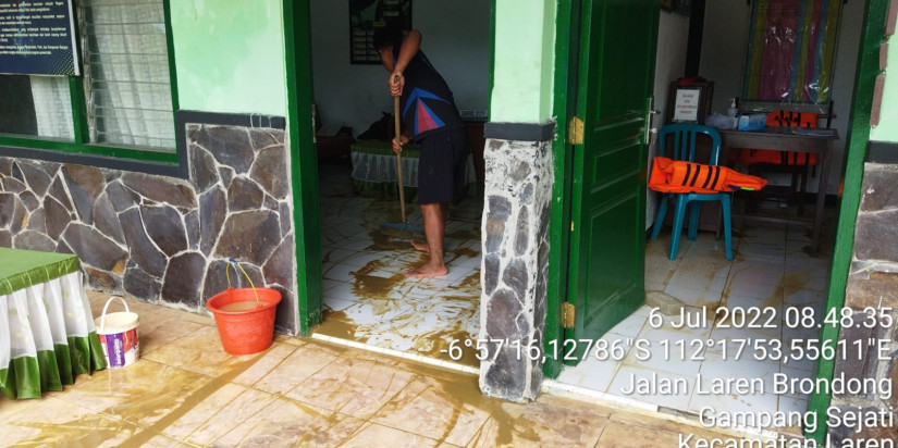 Banjir Landa Permukiman dan Persawahan Warga di Kabupaten Lamongan