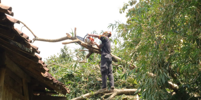 Tiga Rumah Warga Grobogan Rusak Berat Akibat Angin Kencang