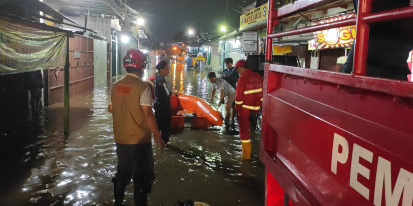 Genangan Banjir Kota Tangerang Terpantau Mulai Surut Pagi Ini