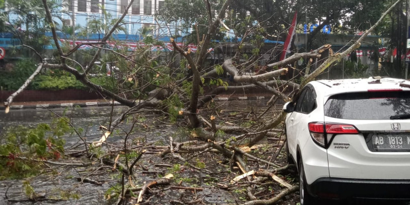 Angin Kencang Terjang Kota Malang, Empat Luka-luka