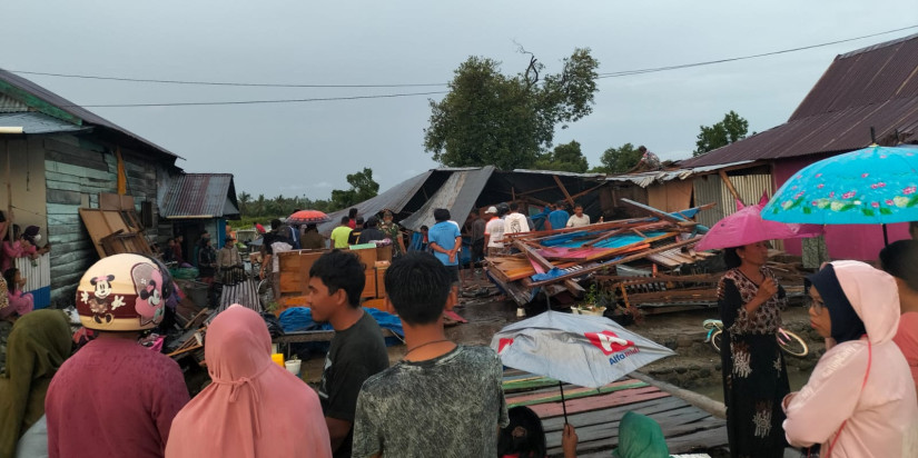 Sebanyak 30 Rumah Warga Luwu Rusak dan 120 Jiwa Mengungsi Akibat Angin Kencang