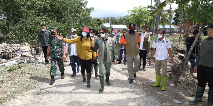 Tinjau Lokasi Terdampak Banjir Bandang Parigi Moutong, Kepala BNPB Tekankan Rencana Pengendalian Jangka Pendek dan Jangka Panjang