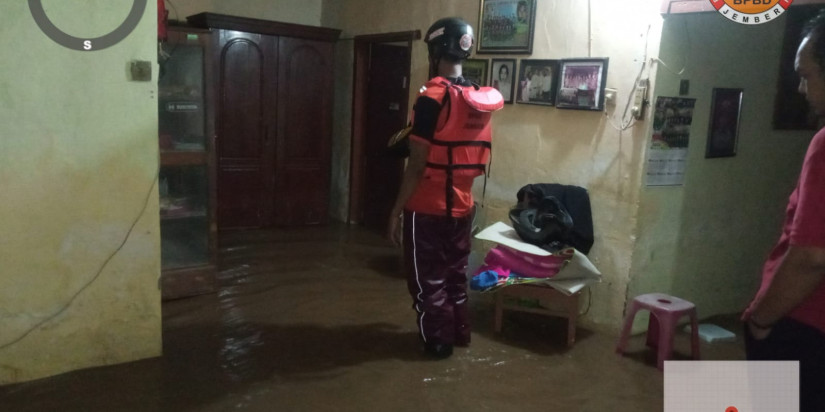 Sebanyak 45 Rumah Warga Jember di Tiga Desa Terendam Banjir