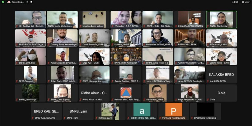 BNPB Selenggarakan Lokakarya Uji Coba Sistem Pembaharuan IKD dan Penilaian BPBD bersama BPBD se-Provinsi Banten