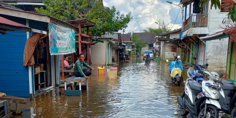 Banjir Masih Merendam Beberapa Pemukiman Warga Kabupaten Murung Raya