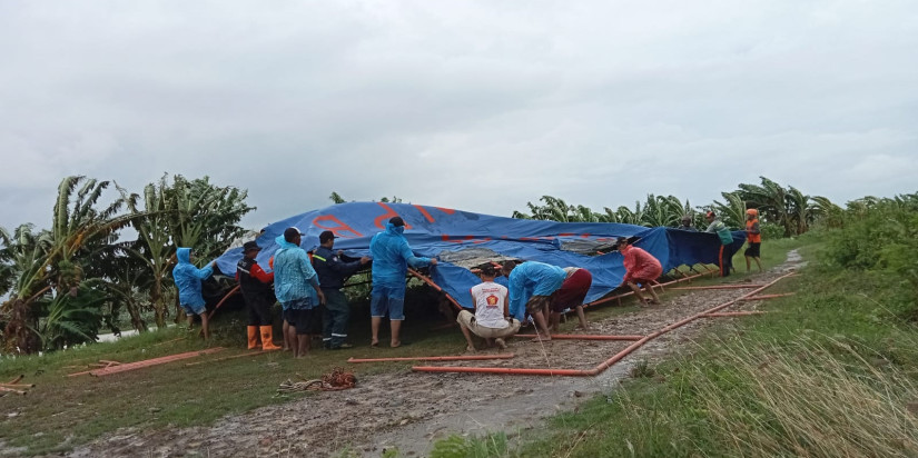 [UPDATE] - BNPB Salurkan 500 Paket Bantuan Warga Demak Terdampak Banjir