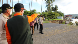 Kunjungan Kerja Sehari, Kepala BNPB Apresiasi dan Dorong Percepatan Penanganan Abrasi Pantai Minahasa Selatan