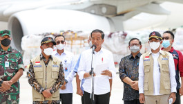 Presiden Joko Widodo Lepas Bantuan Kemanusiaan untuk Pakistan