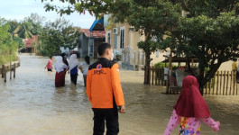 Banjir Masih Menggenangi Kota Tebing Tinggi, BPBD Siaga