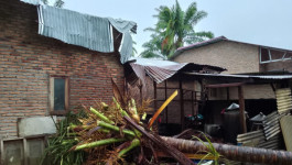 Angin Puting Beliung Mengamuk di Serdang Bedagai, 14 Rumah Porak-Poranda