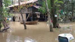 Banjir yang Menggenangi 51 Rumah Warga Kabupaten Langkat Berangsur Surut