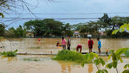 Ketinggian Genangan Banjir Kota Samarinda Mengalami Penurunan