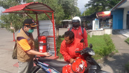 Pos Pemantauan BNPB Wilayah Gilimanuk Tetap Ingatkan Pemudik dan Pedagang Untuk Patuhi Prokes