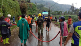 Satu Warga Kabupaten Wonosobo Luka Berat Akibat Tanah Longsor