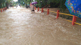 Banjir yang Genangi Satu Kelurahan di Kota Semarang Surut Siang Tadi