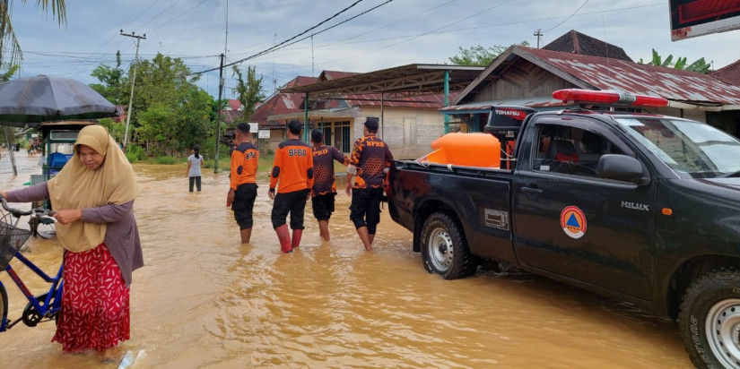 Banjir Kabupaten Hulu Sungai Tengah Berdampak pada Tiga Kecamatan