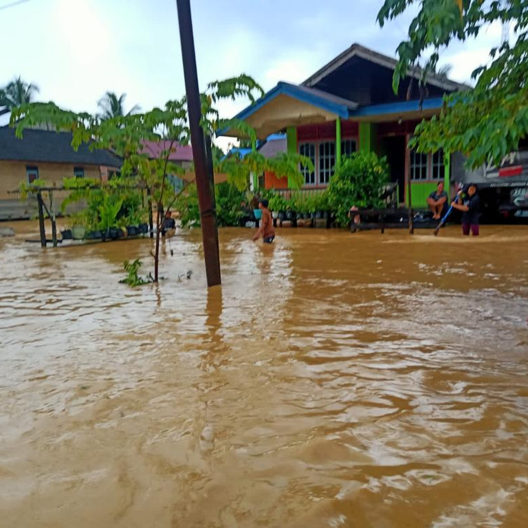 BPBD Kabupaten Penajam Paser Utara Imbau Masyarakat Tetap Waspada Meski Banjir Sudah Surut