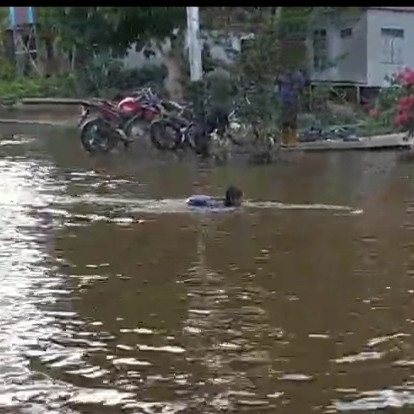 Sungai Pawan Meluap, 13 Desa Terendam Banjir di Kabupaten Ketapang