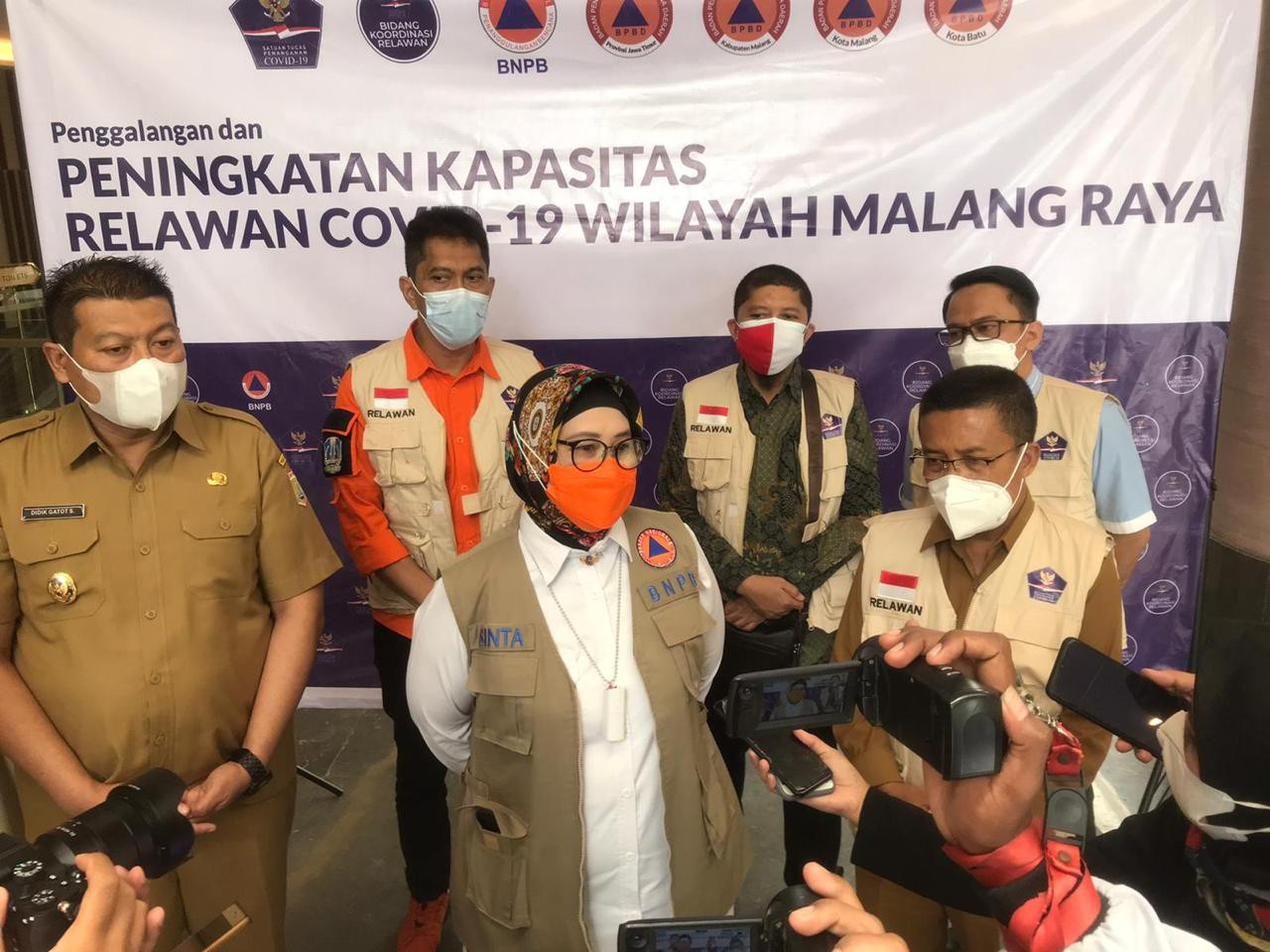 BNPB Mendukung Peningkatan Kapasitas 1.000 Relawan Covid-19 di Wilayah Malang