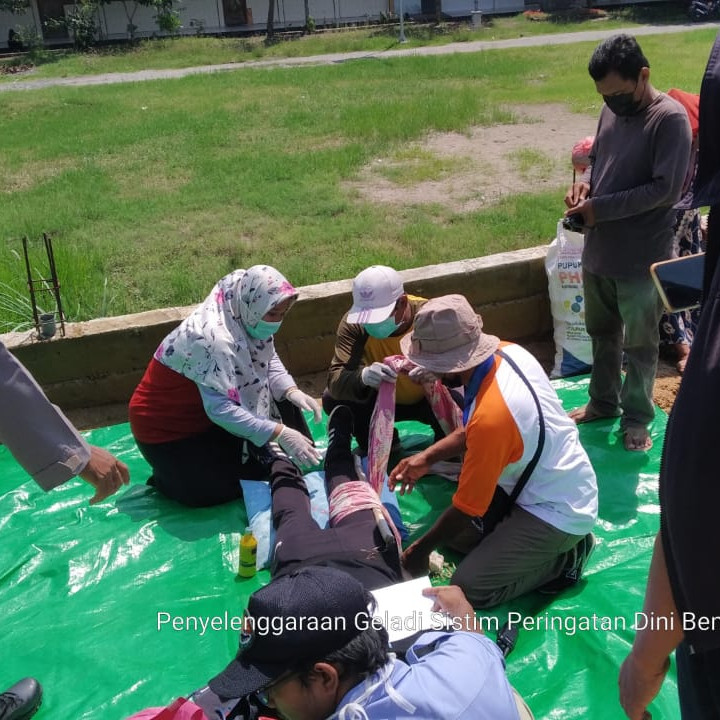 Peningkatan Kapasitas Masyarakat, BNPB Gelar Geladi Peringatan Dini Banjir di Lamongan