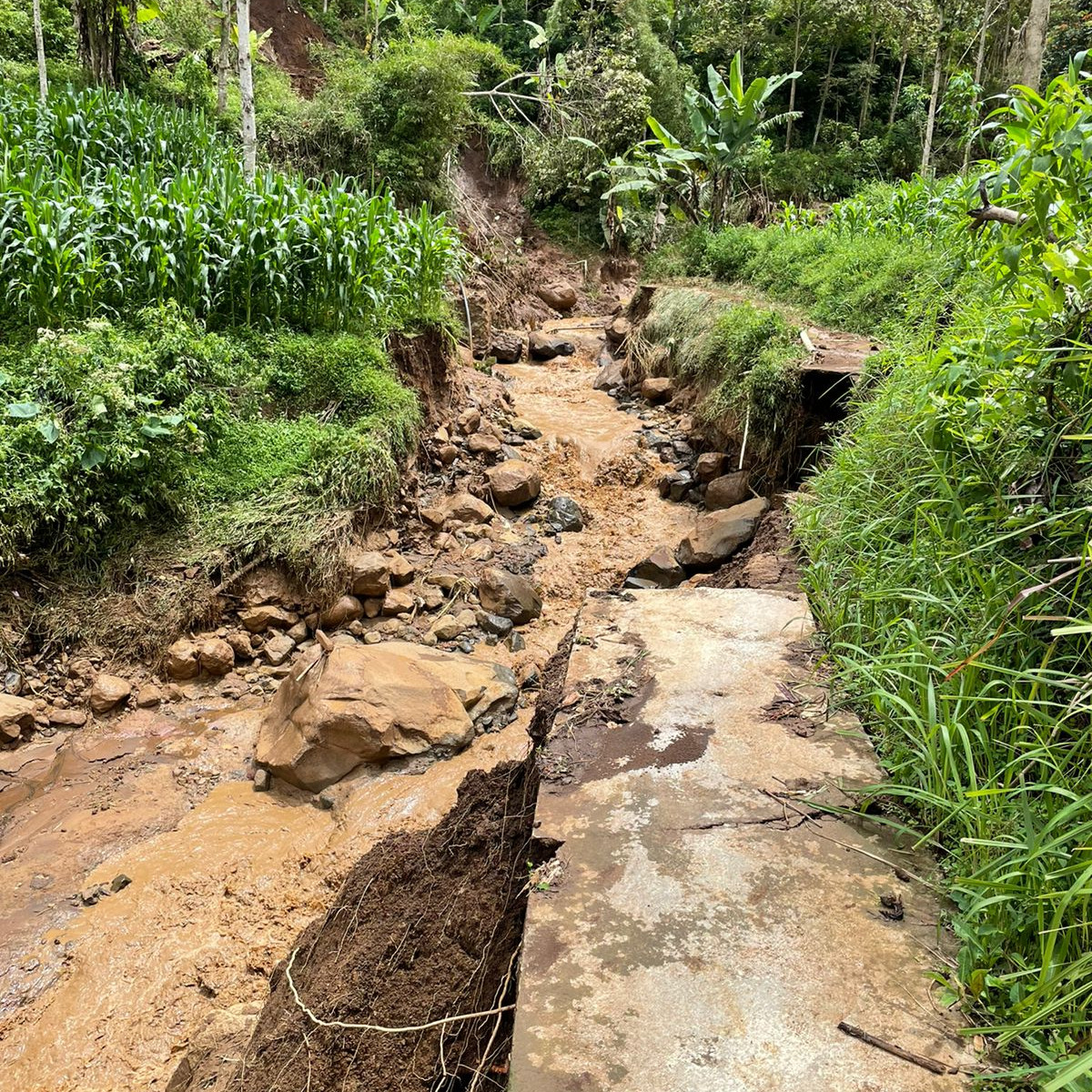 [UPDATE] Pascabanjir Bandang Garut, Akses Jalan ke Desa Cinta, Sudah Bisa Dilalui Kendaraan