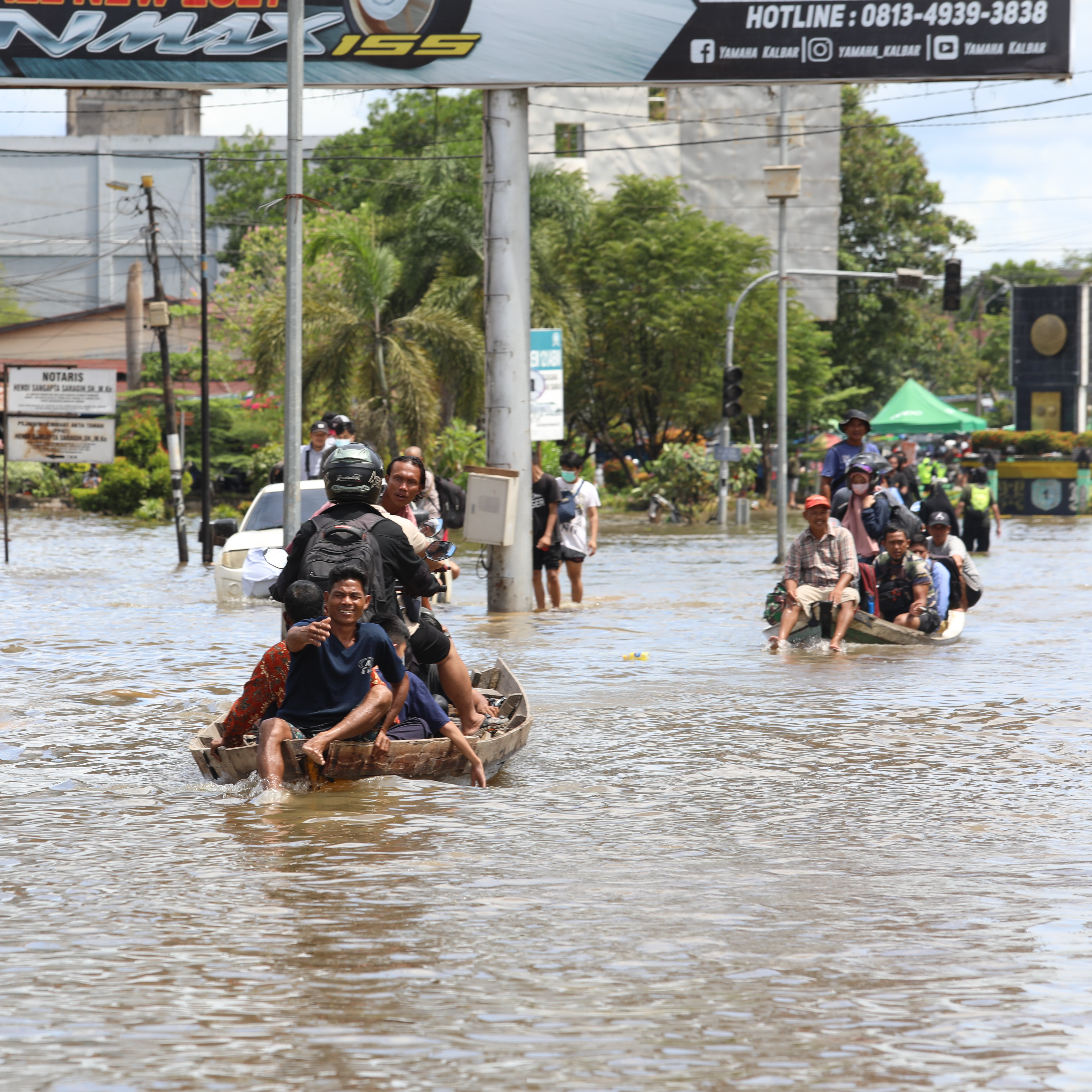 [Update] – Banjir Wilayah Kabupaten Sintang Masih Tinggi Meski Genangan Surut 50 cm