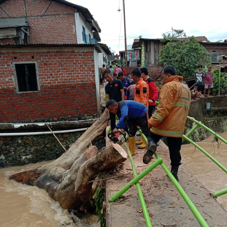 Banjir Kota Lubuklinggau Surut, BPBD Minta Masyarakat Tetap Waspada Potensi Bencana Hidrometeorologi