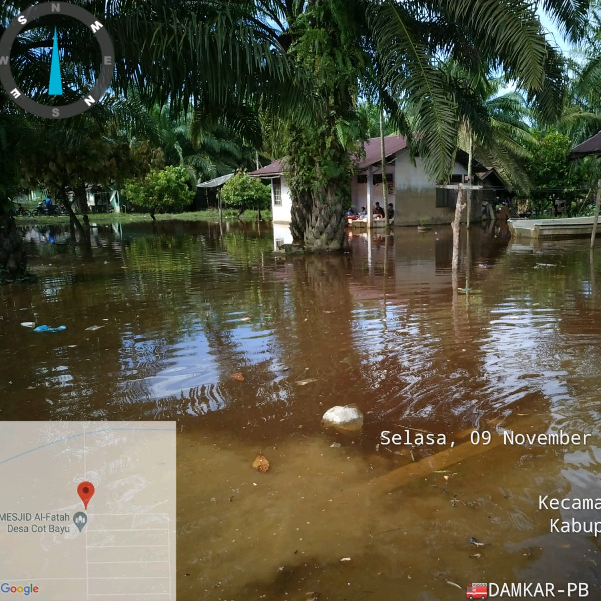 Banjir Melanda Beberapa Wilayah Aceh Tengah dan Aceh Selatan